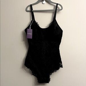 NWT❗️Sexy Black Lace Hey Shape Size SMALL Bodysuit